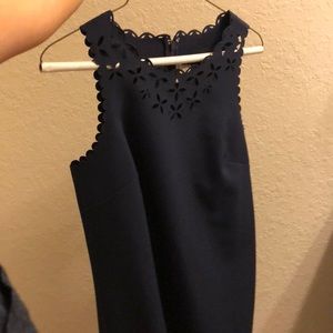 Jcrew Navy blue cutout dress